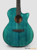 Tyma G-3 CBE Solid Sitka Spruce Top Mahogany Auditorium Acoustic-Electric Guitar with T-200 MAX preamp (Ice Blue)
