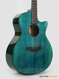 Tyma G-3 CBE Solid Sitka Spruce Top Mahogany Auditorium Acoustic-Electric Guitar with T-200 MAX preamp (Ice Blue)