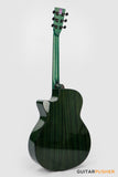 Tyma G-3 CBE Solid Sitka Spruce Top Mahogany Auditorium Acoustic-Electric Guitar with T-200 MAX preamp (Ice Blue)