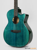 Tyma G-3 CBE Solid Sitka Spruce Top Mahogany Auditorium Acoustic-Electric Guitar with T-200 MAX preamp (Ice Blue)