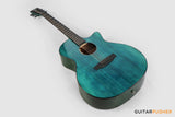 Tyma G-3 CBE Solid Sitka Spruce Top Mahogany Auditorium Acoustic-Electric Guitar with T-200 MAX preamp (Ice Blue)