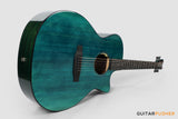 Tyma G-3 CBE Solid Sitka Spruce Top Mahogany Auditorium Acoustic-Electric Guitar with T-200 MAX preamp (Ice Blue)