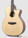 Tyma G-3 NSE Solid Sitka Spruce Top Mahogany Auditorium Acoustic-Electric Guitar with T-200 MAX preamp