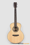 Tyma M-20SE Solid Spruce Top Indian Rosewood Mini Jumbo Acoustic-Electric Guitar with T-200 MAX preamp