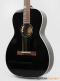 Tyma P-18E BK Solid Top 00 Parlor Acoustic-Electric Guitar with T-200 MAX preamp