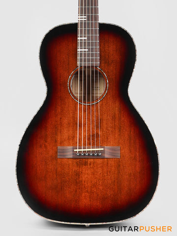 Tyma P-18E BRS Solid Top 00 Parlor Acoustic-Electric Guitar with T-200 MAX preamp