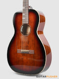 Tyma P-18E BRS Solid Top 00 Parlor Acoustic-Electric Guitar with T-200 MAX preamp
