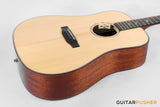 Tyma TD-10E Solid Sitka Spruce Top African Peach Core Dreadnought Acoustic-Electric Guitar with T-200 MAX preamp