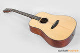 Tyma TD-10E Solid Sitka Spruce Top African Peach Core Dreadnought Acoustic-Electric Guitar with T-200 MAX preamp