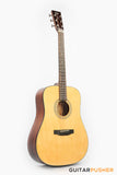 Tyma TD-18E All-Solid Wood Sitka Spruce Top Mahogany Dreadnought Acoustic-Electric Guitar w/ Fishman Matrix Infinity Blend Pickup System & Case
