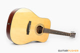 Tyma TD-18E All-Solid Wood Sitka Spruce Top Mahogany Dreadnought Acoustic-Electric Guitar w/ Fishman Matrix Infinity Blend Pickup System & Case