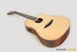 Tyma TD-5CE Solid Sitka Spruce Top Mahogany Dreadnought Acoustic-Electric Guitar with OS1 Pickup