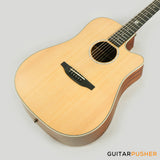 Tyma TD-5CE Solid Sitka Spruce Top Mahogany Dreadnought Acoustic-Electric Guitar with OS1 Pickup