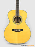 Tyma TF-28VE All-Solid Wood Sitka Spruce Top Indian Rosewood OM Acoustic-Electric Guitar with Fishman USA Elipse Matrix Pickup System & Case