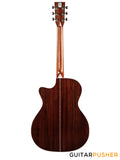 Tyma TFC-28E Solid Engelmann Spruce Top Indian Rosewood OM Acoustic-Electric Guitar with Fishman Matrix Infinity Blend Pickup System & Case