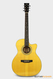 Tyma TFC-28E Solid Engelmann Spruce Top Indian Rosewood OM Acoustic-Electric Guitar with Fishman Matrix Infinity Blend Pickup System & Case