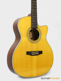 Tyma TFC-28E Solid Engelmann Spruce Top Indian Rosewood OM Acoustic-Electric Guitar with Fishman Matrix Infinity Blend Pickup System & Case