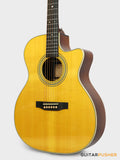 Tyma TFC-28E Solid Engelmann Spruce Top Indian Rosewood OM Acoustic-Electric Guitar with Fishman Matrix Infinity Blend Pickup System & Case