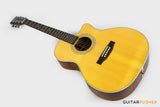 Tyma TFC-28E Solid Engelmann Spruce Top Indian Rosewood OM Acoustic-Electric Guitar with Fishman Matrix Infinity Blend Pickup System & Case