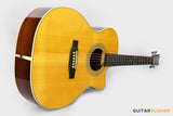 Tyma TFC-28E Solid Engelmann Spruce Top Indian Rosewood OM Acoustic-Electric Guitar with Fishman Matrix Infinity Blend Pickup System & Case