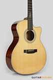 Tyma TG-15E All-Solid Sitka Spruce Top Grand Auditorium Acoustic-Electric Guitar w/ hard case
