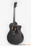 Tyma TG-2 BKS Solid Sitka Spruce Top Grand Auditorium Acoustic-Electric Guitar - (Black) with T-200 MAX preamp and Hard Case