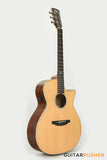 Tyma TG-5E Solid Sitka Spruce Top Mahogany Auditorium Acoustic-Electric Guitar with OS1 Pickup