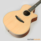 Tyma TG-5E Solid Sitka Spruce Top Mahogany Auditorium Acoustic-Electric Guitar with OS1 Pickup