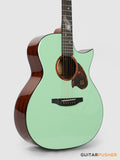 Tyma TG-5E Live MG (Mint Green) Solid Sitka Spruce Top Sapele Grand Auditorium Acoustic-Electric Guitar with T200 MAX preamp