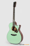 Tyma TG-5E Live MG (Mint Green) Solid Sitka Spruce Top Sapele Grand Auditorium Acoustic-Electric Guitar with T200 MAX preamp