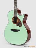 Tyma TG-5E Live MG (Mint Green) Solid Sitka Spruce Top Sapele Grand Auditorium Acoustic-Electric Guitar with T200 MAX preamp