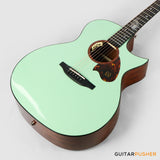 Tyma TG-5E Live MG (Mint Green) Solid Sitka Spruce Top Sapele Grand Auditorium Acoustic-Electric Guitar with T200 MAX preamp