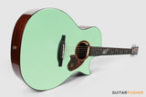 Tyma TG-5E Live MG (Mint Green) Solid Sitka Spruce Top Sapele Grand Auditorium Acoustic-Electric Guitar with T200 MAX preamp