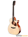 Tyma TG-5E PRO Solid Sitka Spruce Top Sapele Grand Auditorium Acoustic-Electric Guitar with T200 MAX preamp