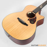 Tyma TG-5E PRO Solid Sitka Spruce Top Sapele Grand Auditorium Acoustic-Electric Guitar with T200 MAX preamp