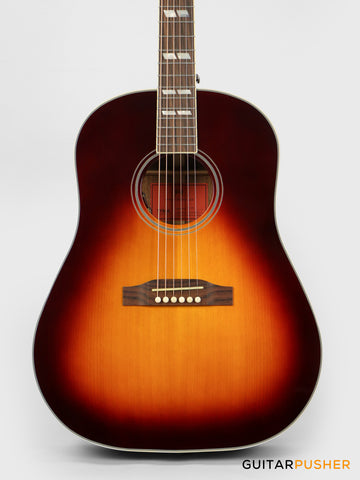 Tyma TJ-45 All-Solid Wood Sitka Spruce/Mahogany Slope-Shoulder Dreadnought Acoustic-Electric Guitar (w/ L.R. Baggs VTC) Vintage Sunburst