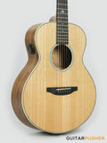 Tyma TS-5PE Paulownia Top Sapele Travel Size Acoustic-Electric Guitar with OS1 Pickup