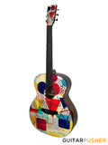 Tyma V-3 Popular Solid Sitka Spruce Top Mahogany Auditorium Acoustic-Electric Guitar with T-50 preamp