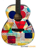 Tyma V-3 Popular Solid Sitka Spruce Top Mahogany Auditorium Acoustic-Electric Guitar with T-50 preamp