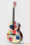 Tyma V-3 Popular Solid Sitka Spruce Top Mahogany Auditorium Acoustic-Electric Guitar with T-50 preamp