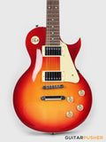 Vintage Coaster Series V10 Singlecut Electric Guitar w/ Kinsman 10-Watt Amplifier, Gig Bag, & Accessories - Cherry Sunburst