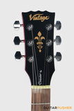Vintage Coaster Series V10 Singlecut Electric Guitar w/ Kinsman 10-Watt Amplifier, Gig Bag, & Accessories - Cherry Sunburst