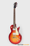Vintage Coaster Series V10 Singlecut Electric Guitar w/ Kinsman 10-Watt Amplifier, Gig Bag, & Accessories - Cherry Sunburst