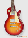 Vintage Coaster Series V10 Singlecut Electric Guitar w/ Kinsman 10-Watt Amplifier, Gig Bag, & Accessories - Cherry Sunburst