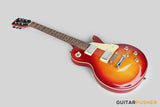 Vintage Coaster Series V10 Singlecut Electric Guitar w/ Kinsman 10-Watt Amplifier, Gig Bag, & Accessories - Cherry Sunburst