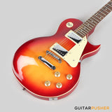 Vintage Coaster Series V10 Singlecut Electric Guitar w/ Kinsman 10-Watt Amplifier, Gig Bag, & Accessories - Cherry Sunburst