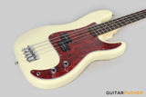Vintage Coaster Series V40 4-String PB Bass w/ Kinsman 10-Watt Bass Amplifier, Gig Bag, & Accessories - Vintage White