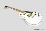 Vintage V100 Reissued Singlecut Electric Guitar w/ Gold Hardware - Arctic White