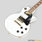 Vintage V100 Reissued Singlecut Electric Guitar w/ Gold Hardware - Arctic White