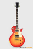 Vintage V100 Icon Singlecut Electric Guitar - Distressed Cherry Sunburst